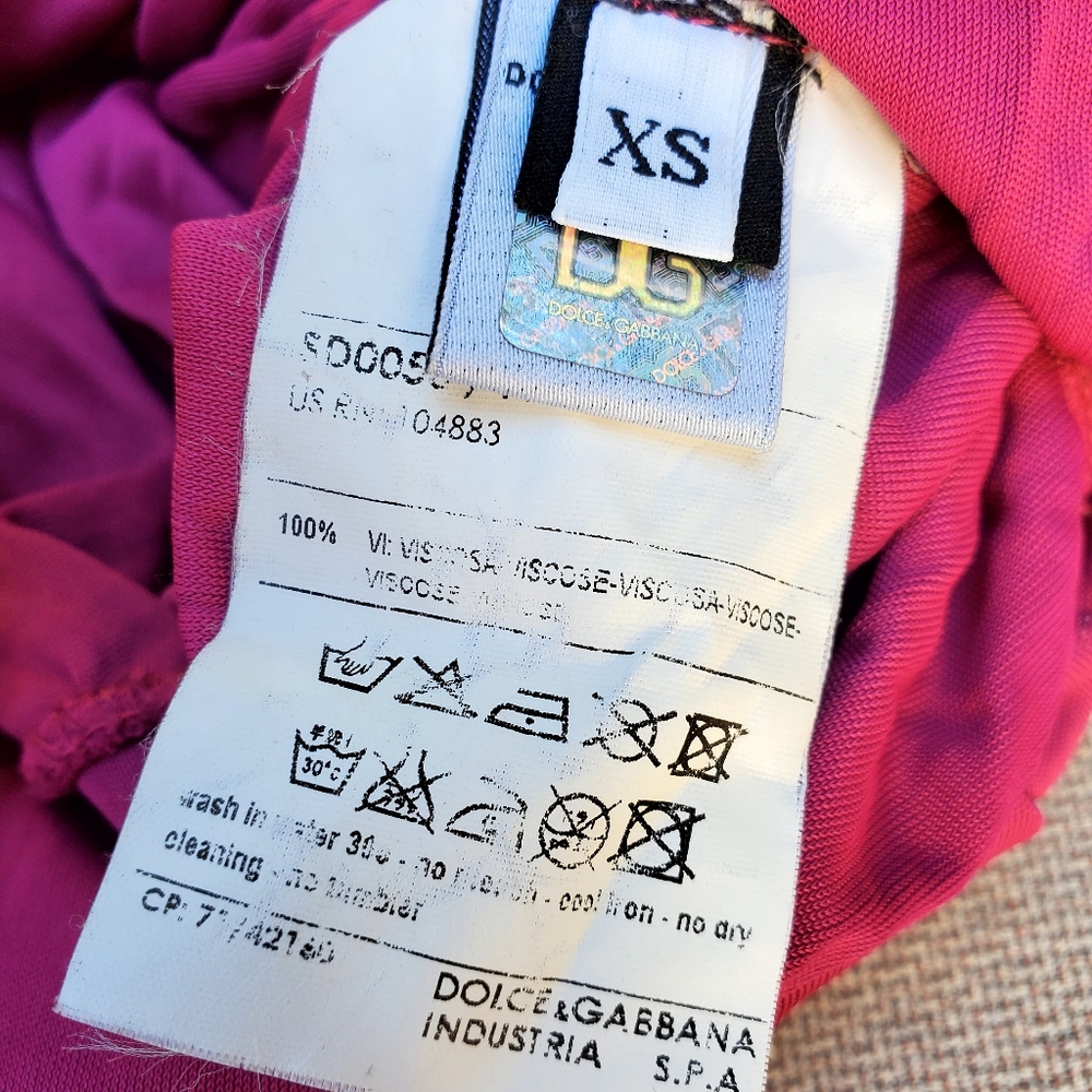 D&G Womens Magenta Hooded Pullover Top - Picture 7 of 7